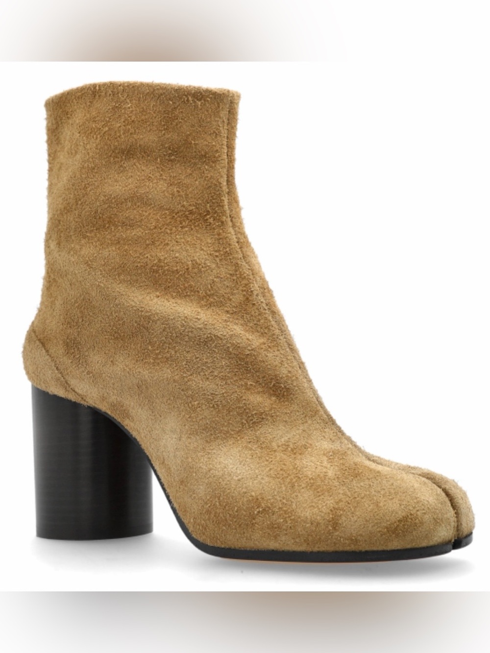 MAISON MARGIELA Tabi split toe suede leather ankle boots